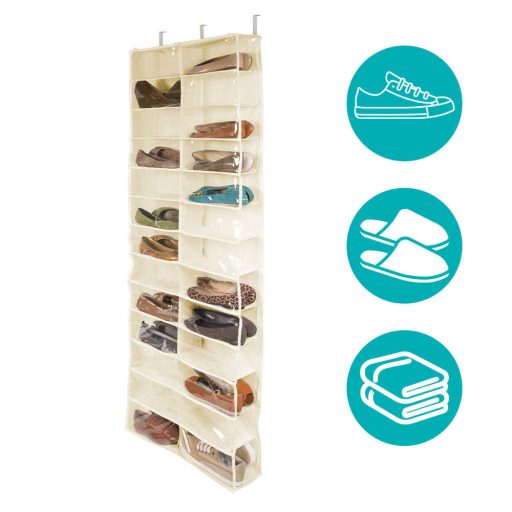 Botník instalovatelný na dveře - béžová