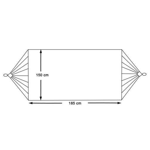 Houpací síť pro dvě osoby - červená