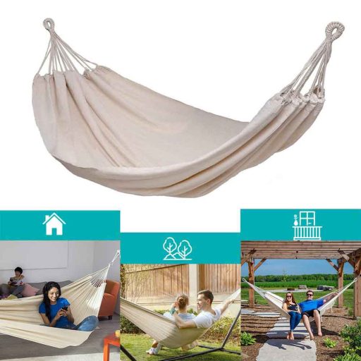 Houpací síť pro dvě osoby - béžová