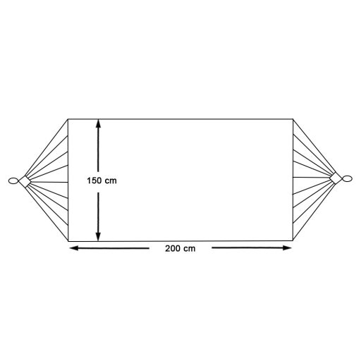 Houpací síť pro dvě osoby - béžová