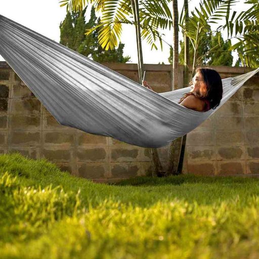Houpací síť pro dvě osoby - šedá