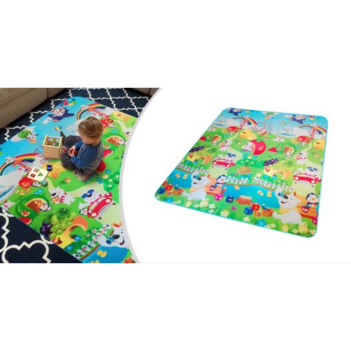 Hrací koberec pro děti - modrý