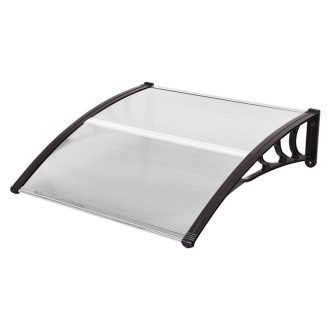   Plastová vchodová stříška ve více velikostech a barvách - 120x90 cm, černá