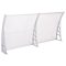 Plastová vchodová stříška ve více velikostech a barvách - 240x90 cm, bílá