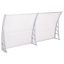 Plastová vchodová stříška ve více velikostech a barvách - 240x90 cm, bílá