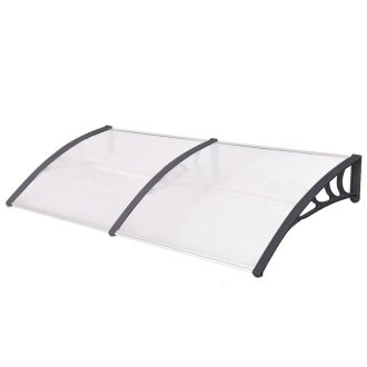   Plastová vchodová stříška ve více velikostech a barvách - 240x90 cm, černá