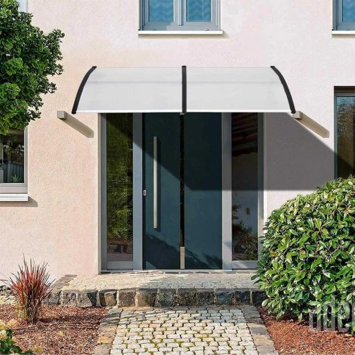 Plastová vchodová stříška ve více velikostech a barvách - 240x90 cm, černá