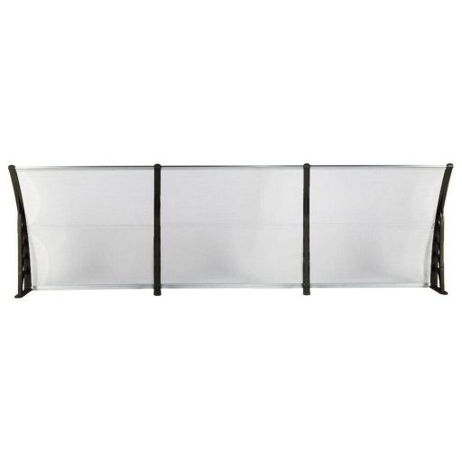 Plastová vchodová stříška ve více velikostech a barvách - 300x90 cm, černá