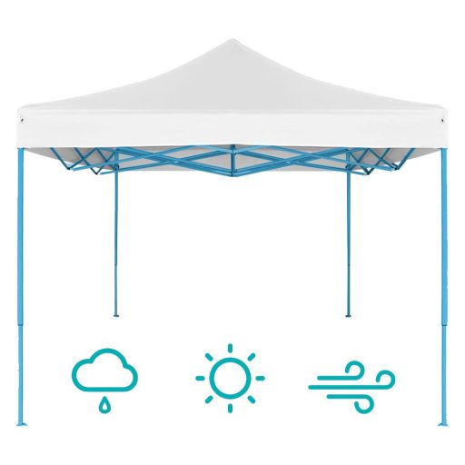 Skládací zahradní pavilon - různé typy - 2,9x2,9m - bílá