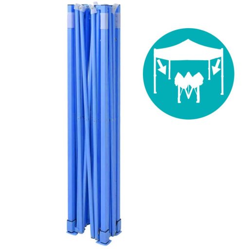 Skládací zahradní pavilon - různé typy - 2,9x2,9m - bílá