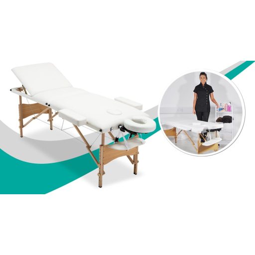 3 zónové, přenosné masážní lehátko