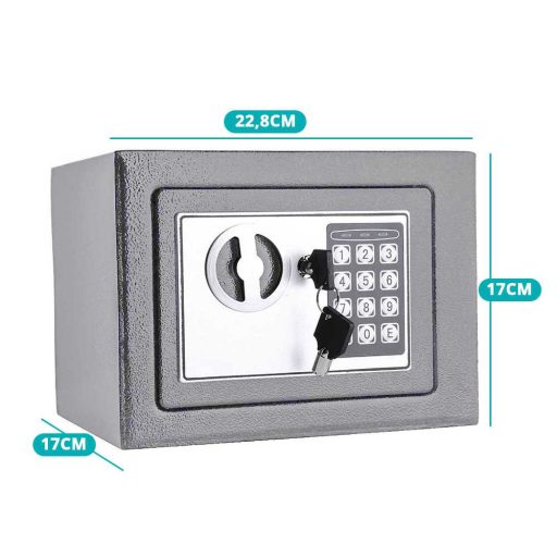 Digitální trezor ve 2 typech - malý, šedý