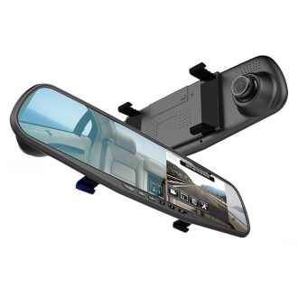   Kamera zabudovaná do zpětného zrcátka na nahrávání událostí a couvací kamera