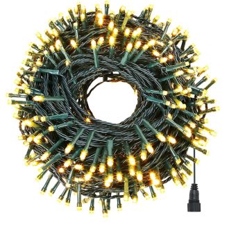   LED světelný řetěz s možností výběru velikosti a barvy - 120 LED, teplá bílá