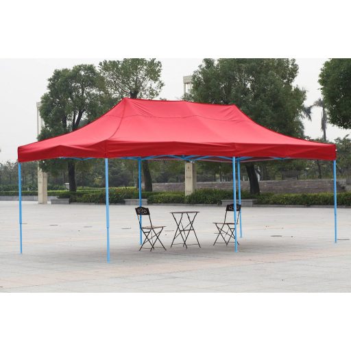 Skládací zahradní pavilon - různé typy - 2,9x5,7m - červená - pavilon+přenosná taška