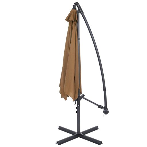 Závěsný slunečník 2,7 m - více barev - khaki