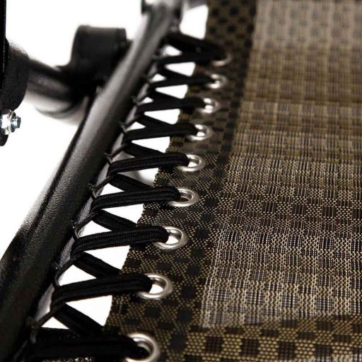 Nulová gravitační zahradní židle s držákem na sklenici, 2 ks - hnědá