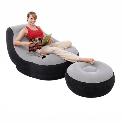 Nafukovací křeslo s podnožkou