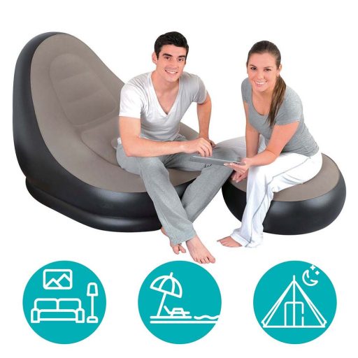 Nafukovací křeslo s podnožkou