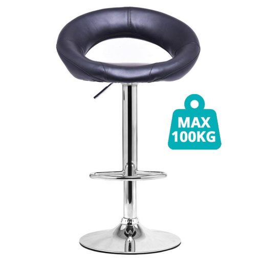 2 ks barových židlí s barvou na výběr - černá