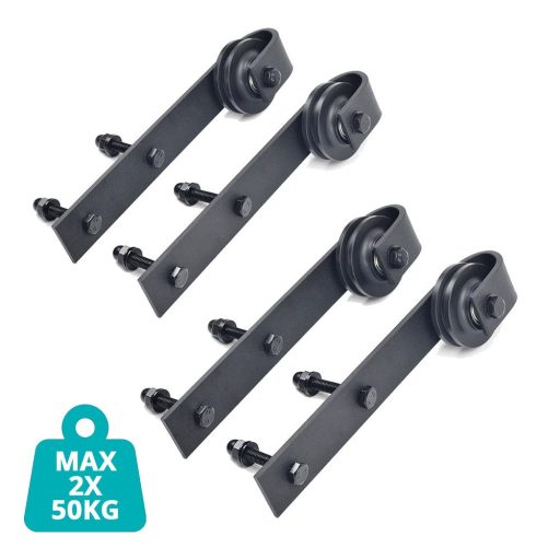 Kolejnice na posuvné dveře ve 2 typech - dvojité