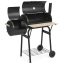2v1 BBQ gril a smoker na drěvěné uhlí