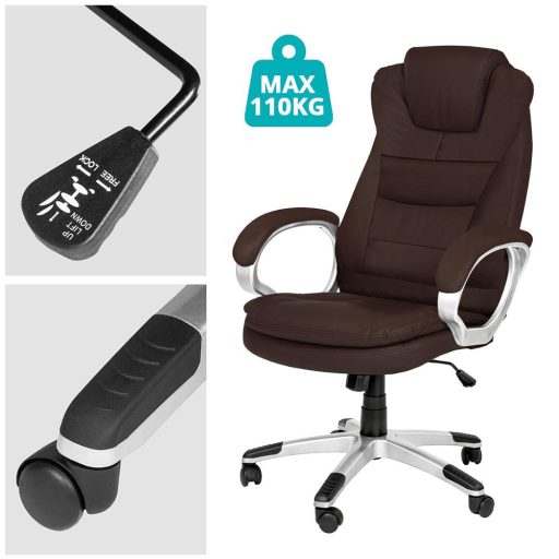 Šéfovská kancelářská židle RELAX ve více barvách - hnědá