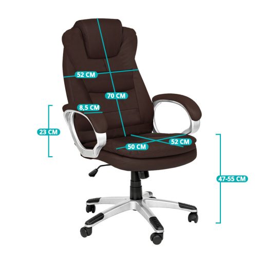 Šéfovská kancelářská židle RELAX ve více barvách - hnědá