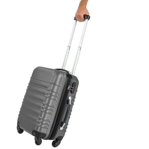 4 kusová sada pevnostěnných kufrů, ve 4 barvách - šedá