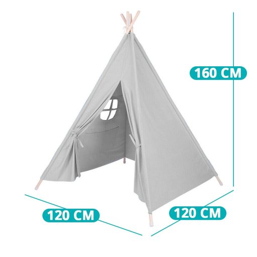 Indiánský stan pro děti ve více barvách, šedý