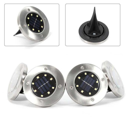 Solární venkovní vestavěná lampa, 4ks