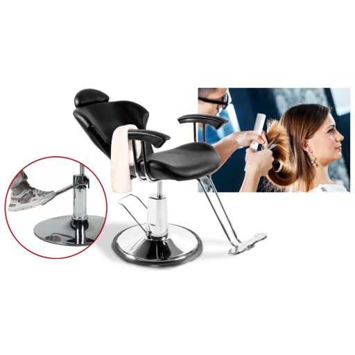 Kadeřnická židle s nastavitelnou výškou - černá