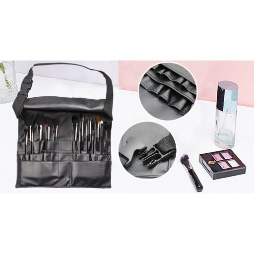 18 dílná sada štětců na líčení v pouzdře připevnitelné na opasek