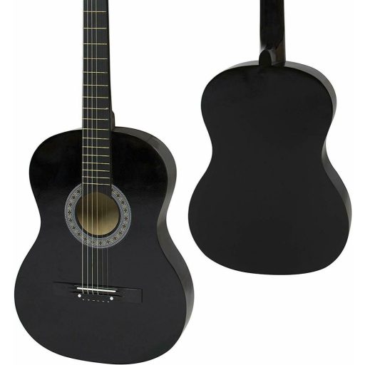 Akustická kytara s příslušenstvím pro začátečníky s ladičkou jako dárek, ve 2 barvách - černá