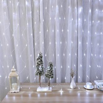   128 LED-ový světelný řetěz ve 2 barvách - studená bílá