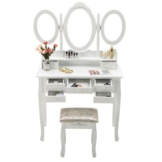 Toaletní stolek Milano, ve více barvách-bílý