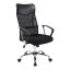 Ergonomická kancelářská židle s vysokou opěrkou - černá