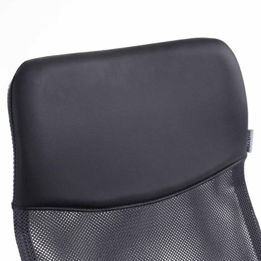 Ergonomická kancelářská židle s vysokou opěrkou - černá