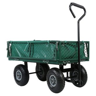 Kovový zahradní ruční vozík s nosností 300 kg