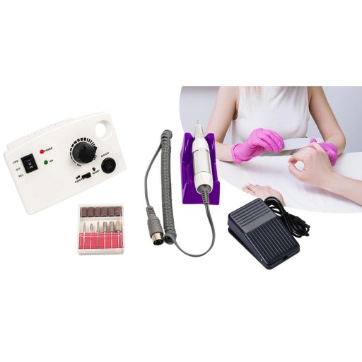 Elektrická leštička na nehty, s pedálem