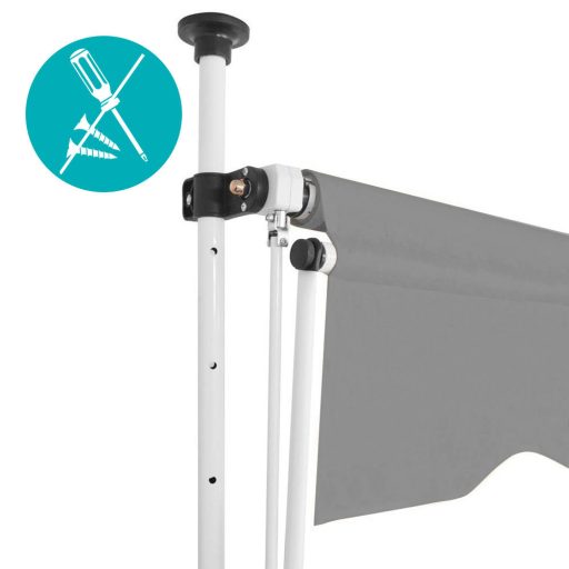 Rolovací markýza, šedá, 350x120 cm