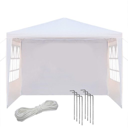 Párty stan v bílé barvě, 3 různé velikosti - 3x3m