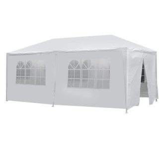 Párty stan v bílé barvě, 3 různé velikosti - 3x6m