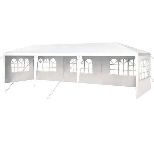 Párty stan v bílé barvě, 3 různé velikosti - 3x9m
