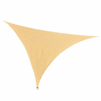   Sluneční plachta trojúhelníková 3,6 m, ve více typech, polyethylen, béžová