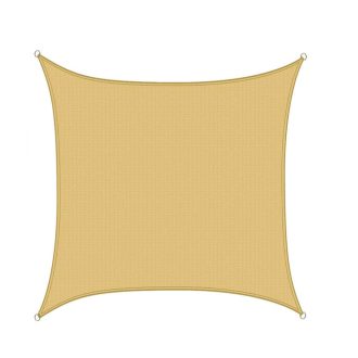   Sluneční plachta, čtyřúhelníková, 3,6 m, polyethylen, béžová