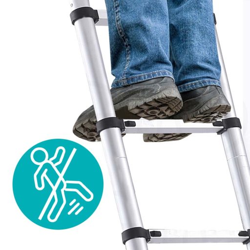 Hliníkový teleskopický žebřík - 4,1 metrový 