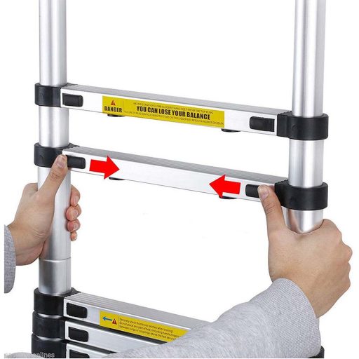 Hliníkový teleskopický žebřík - 4,1 metrový 