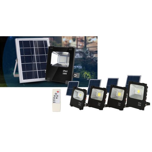 LED reflektor se solárním panelem - 20 W