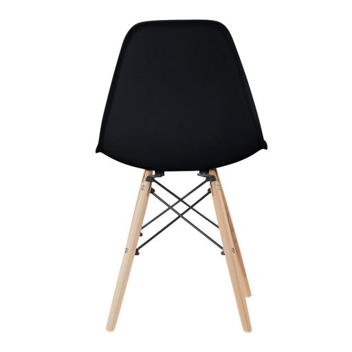 4 kusová sada moderních jídelních židlí ve 4 barvách - černá